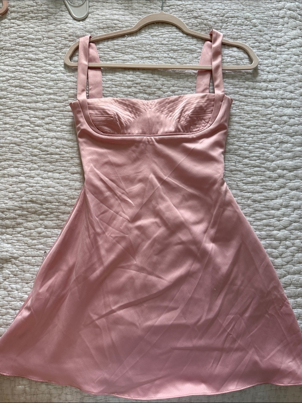 House of CB Blush Pink Satin Slip Dress size XS